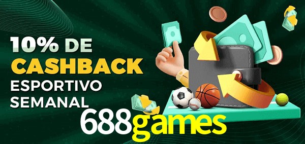10% de bônus de cashback na 688games